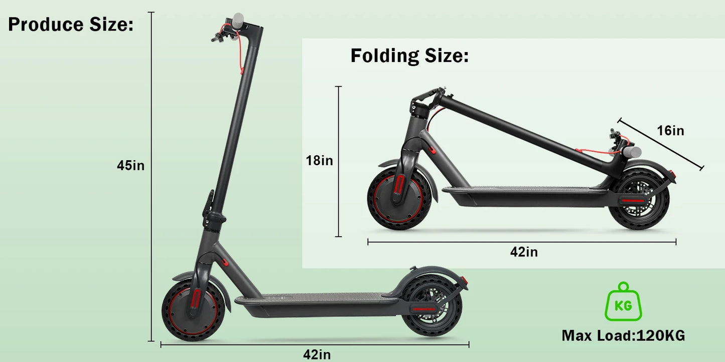 AOVOPRO ES80 500W Electric Scooter for Adults 35KM Long Range 31KM/H Fast Speed Folding Electric Scooter 8.5 Inch Smart Escooter