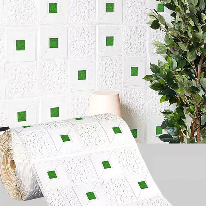 Retro Brick Pattern Room Decor PVC Home Decorations 3D Wallpaper Foam Wall Stickers DIY Self-adhesive 70cmX1m Renovation