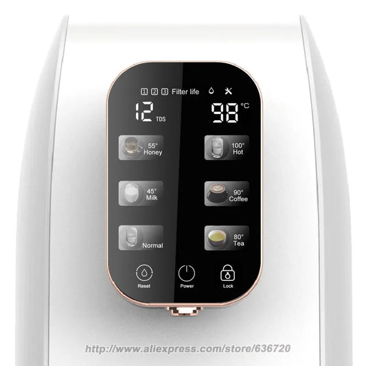 Hot Water Countertop Reverse Osmosis Water Filtration Purification System, 3 Stage RO Water Filter, 3: 1 Low Drain Ratio.