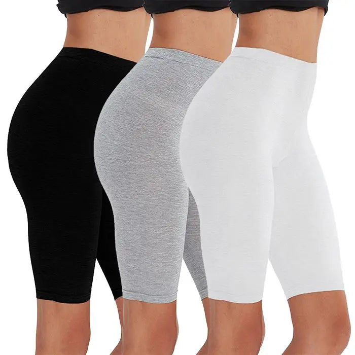 2pcs/3pcs Pack Eco-Friendly Viscose Spandex Legging Shorts For Woman Fitness Active Wear Very Soft Comfortable M30181