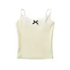 Women Summer New Fashion Lace Bow Tank Tops Vintage Sleeveless Backless Slim Casual Female Camis Chic Tops.
