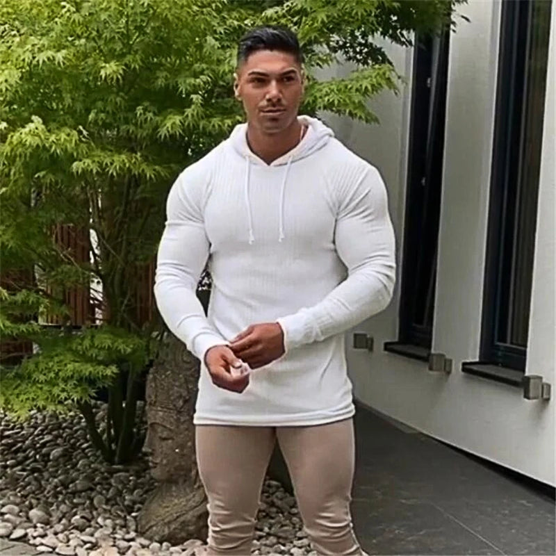 New Fashion Winter Hooded Sweater Men Warm Turtleneck Mens Sweaters Slim Fit Pullover Men Classic Sweter Men Knitwear Pull Homme.