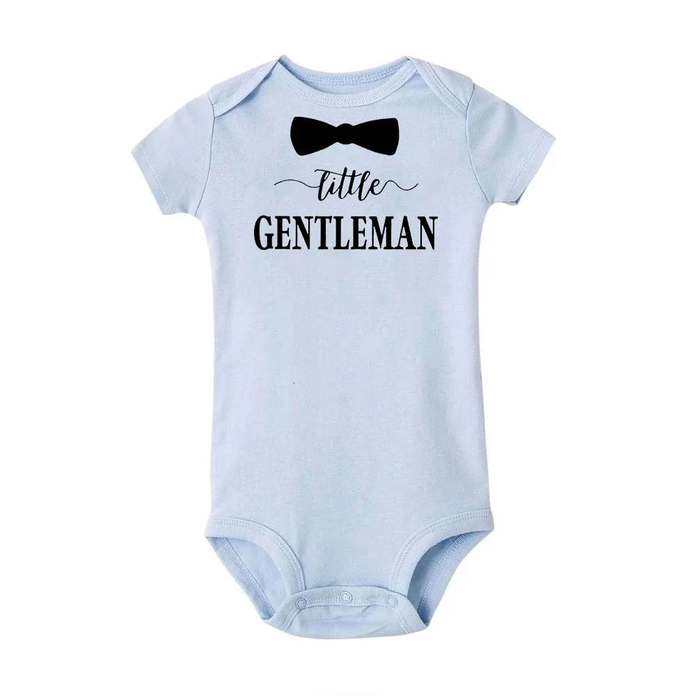 Kleine Gentleman Lustige Neugeborene Baby Sommer Strampler Infant Körper Kurzarm Baby Overall Kind Junge Mädchen Neue Geboren Body Kleidung.