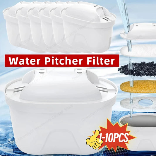 Water Filter Filter Replacement Removes Fluoride Chlorine Water Filter Cartridge Water Pitcher Filter for Faucet Water Filter