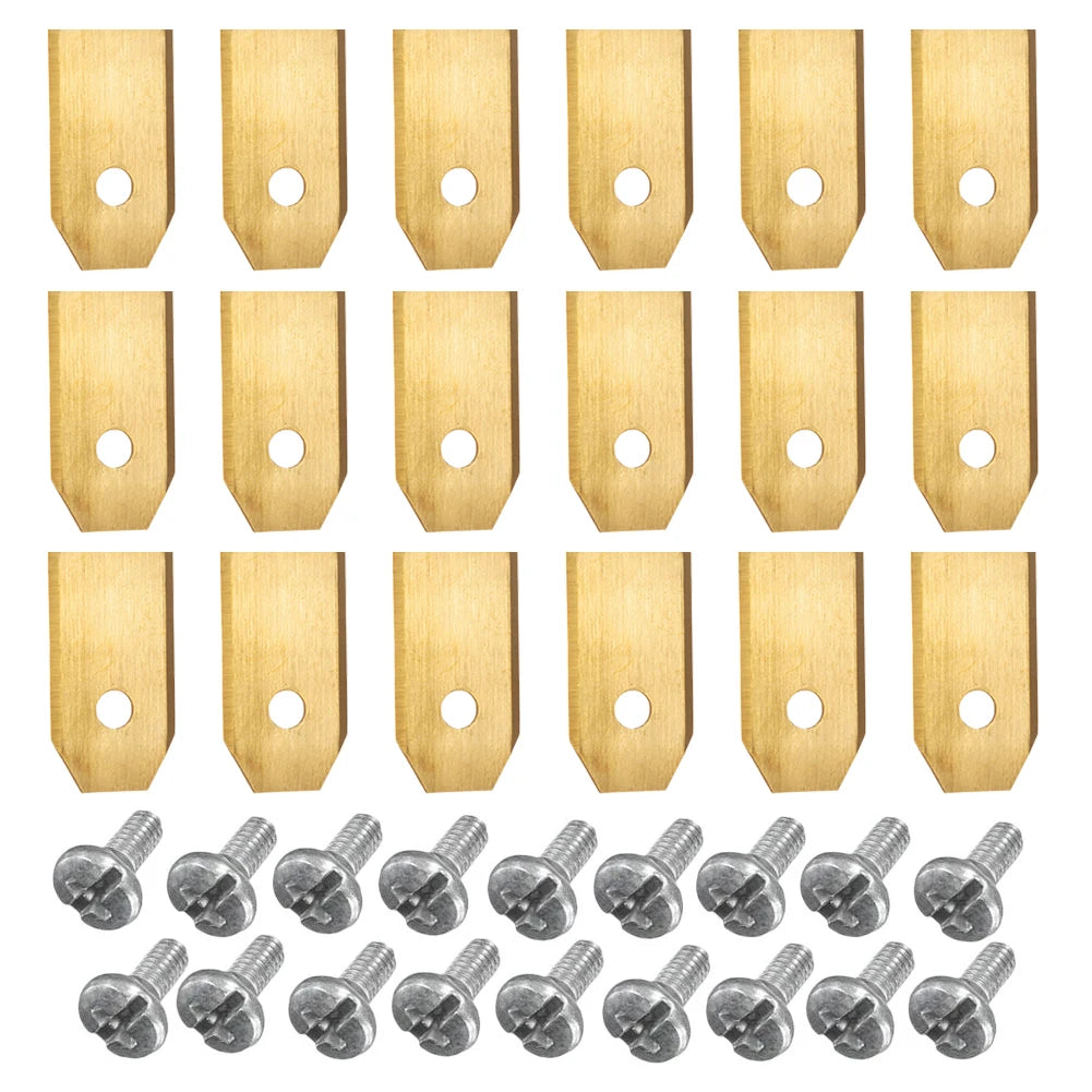 18/30PCS Rasenmäher Schneidmesser Edelstahl Mäher Cutter Klinge Ersatz Trimmer Cutter für Husqvarna Automower/Gardena