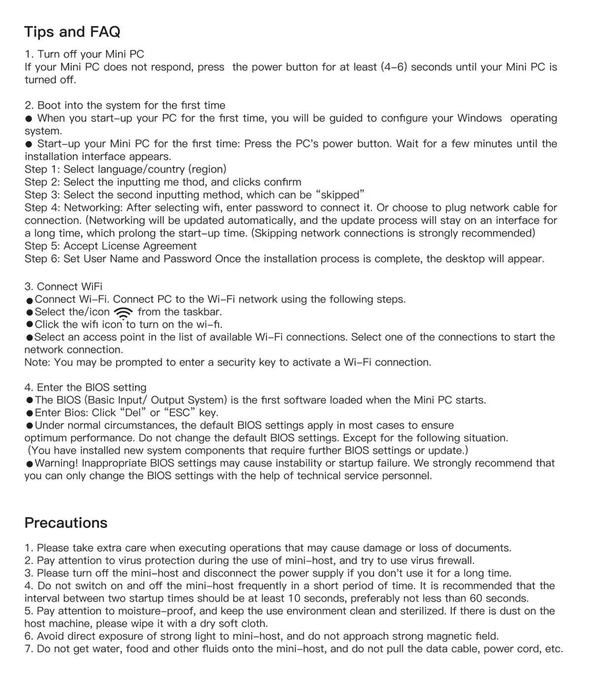 MLLSE M2 Air Mini PC Intel Celeron N4000 CPU Window11 6GB RAM 128GB ROM Dual-Band WiFi VGA Portable Mini Computer BT4.2.