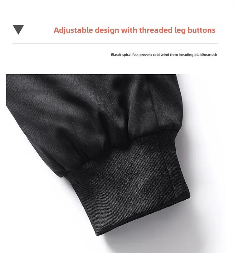 Men's Down Pants Autumn Winter New Solid Color Thickened Warm Outdoor Travel Adventure Harem Pants Men's Plus Size Casual Pants.