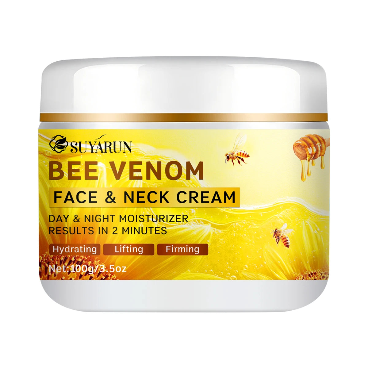 SUYARUN Bee Venom Collagen Anti-Aging Face Cream | Firming Lifting Moisturizer | Wrinkle Reduction | 24H Hydration..