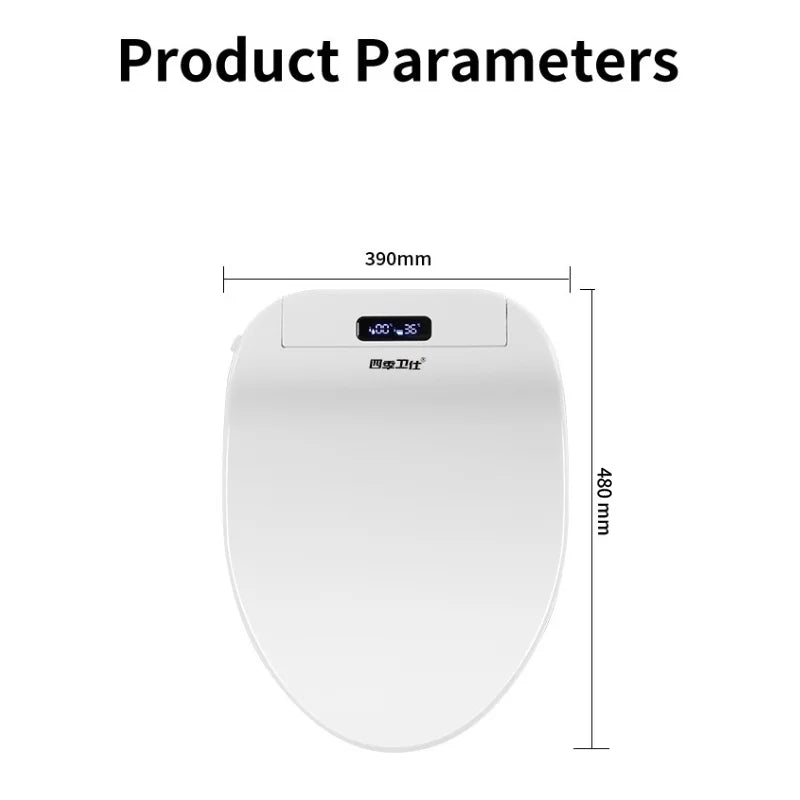Intelligenter elektronischer Toilettensitzbezug – kabellose Fernbedienung, 3-in-1-Warmsystem, wassersparend – beheizt, trocken, waschen für modernes Badezimmer