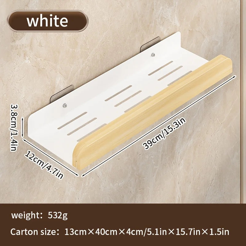 1PC Wandregal Kein Bohren Badezimmer Aufbewahrung Organizer für Shampoo Home Hotel Verwenden Badezimmerzubehör Schwimmendes Regal