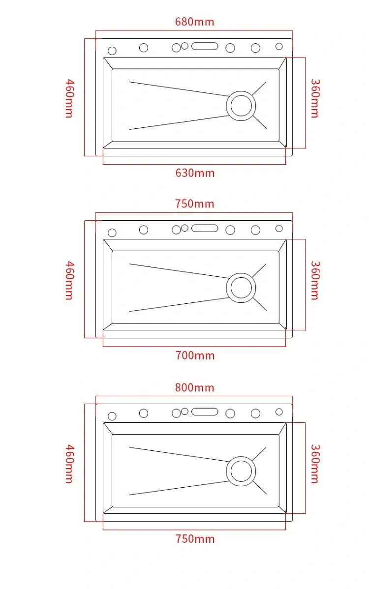 Stainless Steel Kitchen Sink Waterfall Faucet Large Single Sink Intelligent Dishwasher Sink Digital Display and Light Effects