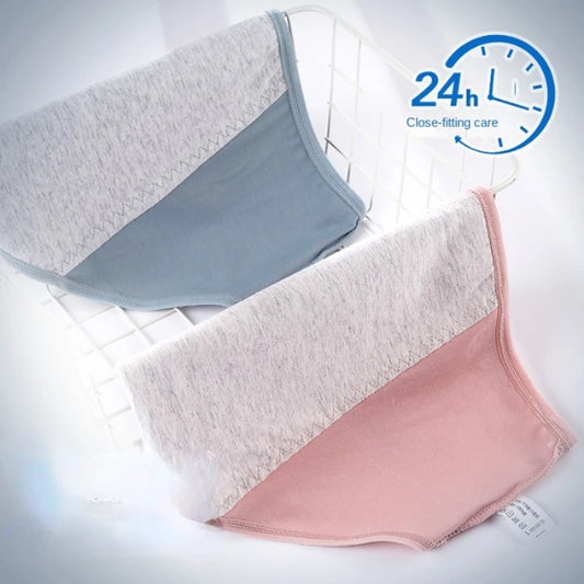 Women's menstrual briefs large flow postpartum water absorption leakproof briefs women's pure cotton menstrual briefs lingerie.