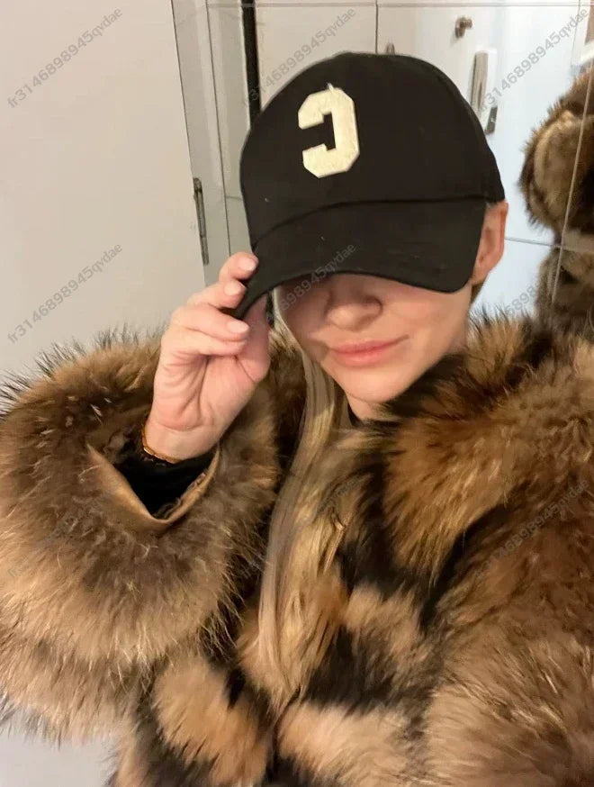 Damen Pelzmantel Damen Fuchspelzmantel Natürlicher Fuchsmantel Damen Werbeartikel Original echte europäische und amerikanische Modelle