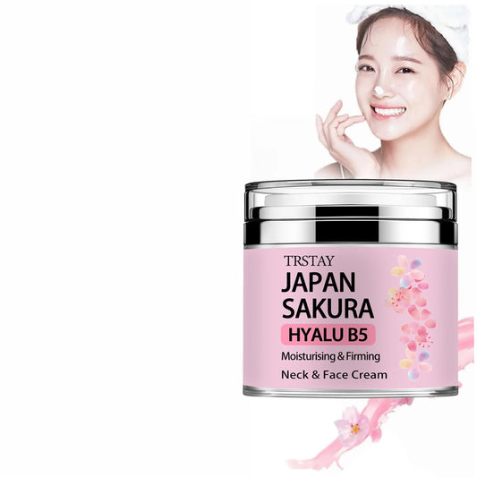Japan Sakura Essence Cream, Sakura Tone Up Cream with Hyaluronic Acid,.