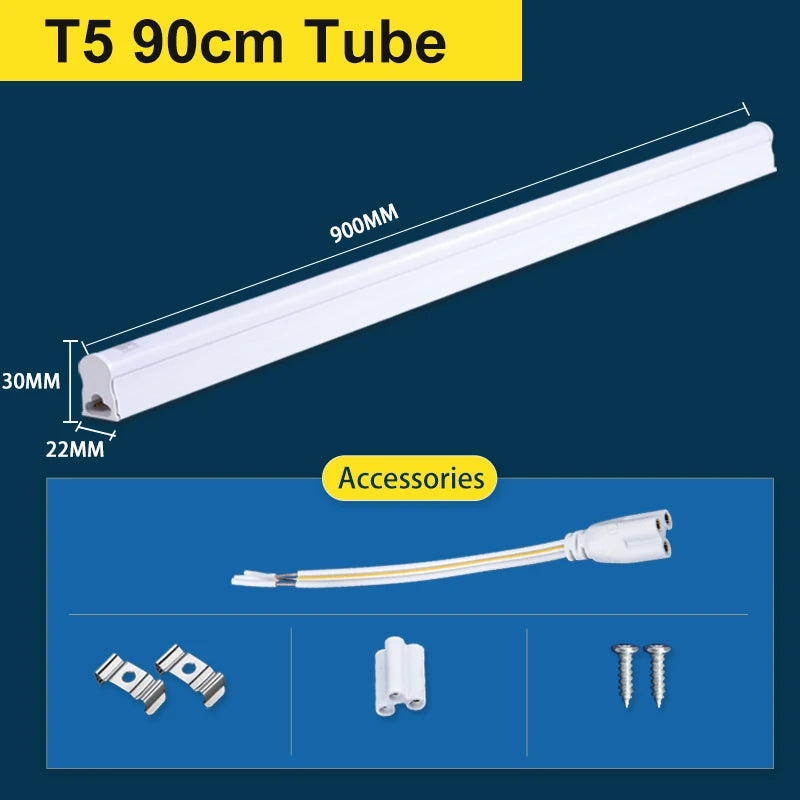 T5 Led Tube Light Bar 180-265V Kitchen Under Cabinet Lamp Connected Closet Lamp Indoor Lighting Fixture For Living Room Bedroom