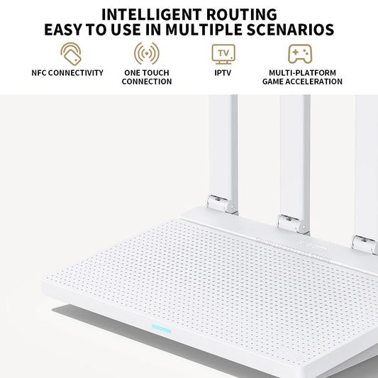 2024 NEW Original Xiaomi AX3000T Router 5GHz 160MHz Broadband 1.3GHz Processor High Speed NFC Connection For Home Office Games.