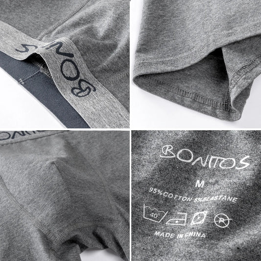 4 stücke Mann Unterwäsche Baumwolle Boxer Shorts Sexy Unterhosen Slip Herren Boxershorts männer Höschen Pack Marke