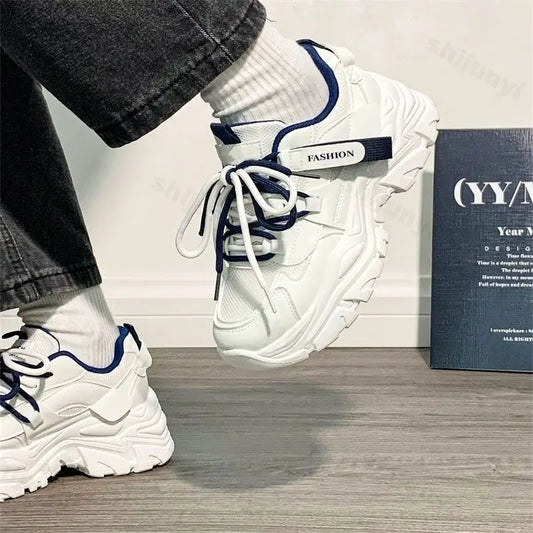 Women's Platform Sneakers 2025 Autumn Outdoor Non Slip Fashion Running Shoes Comfortable Breathable Height Increase Casual Shoes.