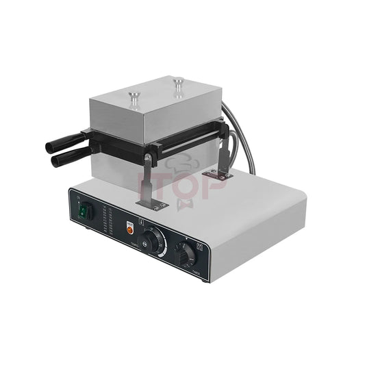 ITOP Taiyaki Waffle Maker 2 Fishes Commercial Ice Cream Taiyaki Pan Making Machine Waffle Cone Baking 2000W Muffin Pancake Snack.