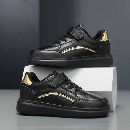 White Children Sneaker Boys Shoes PU Leather Casual Sports Kids School Skate Shoes Luxury Autumn Tennis Sneaker for Boy.