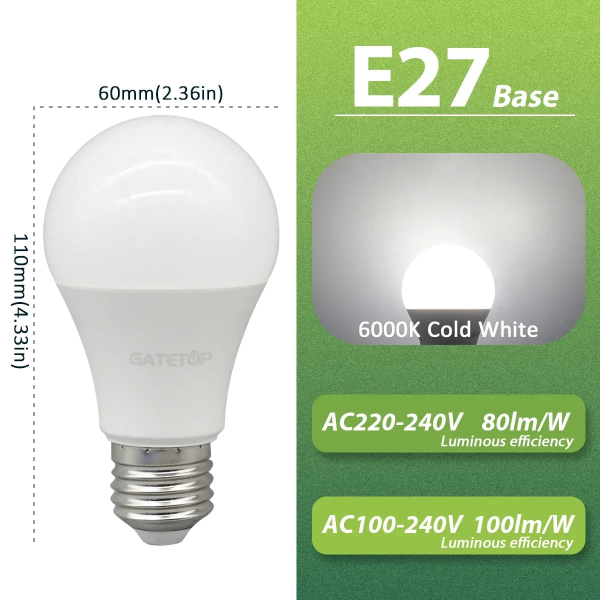 5PCS Bombilla Kein Flimmern Led-lampe Lampe 10W E27 AC 220V 120V Licht Warmweiß Natürliche Beleuchtung 3000K 4000K 6000K für Schlafzimmer