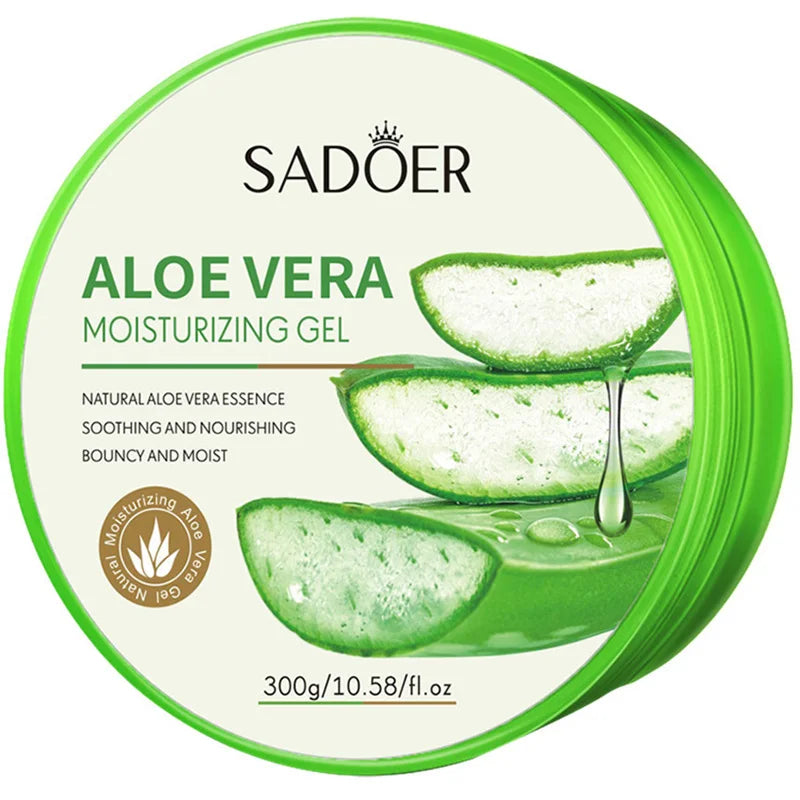 300g SADOER Aloe Vera Gel Creams Moisturizing Brightening Nourishing Firming Hydrating Face Cream Facial Skin Care Products.
