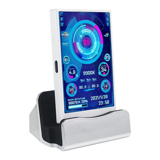 3.5 Inch IPS TYPE-C Secondary Screen DIY Computer Monitor USB-TYPEC Secondary Screen for Windows Built-in Software.