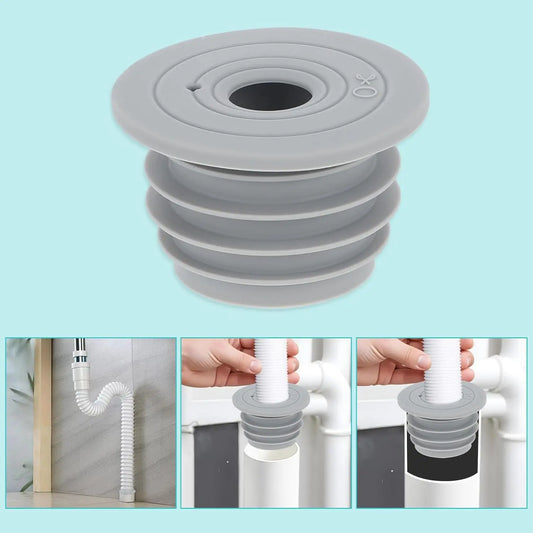 Washing Machine Drain Hose Seal Silicone Washer Drain Hose Seal Plug Pipe Sewer Seal Sealing Cover for Kitchen Bathroom Sink