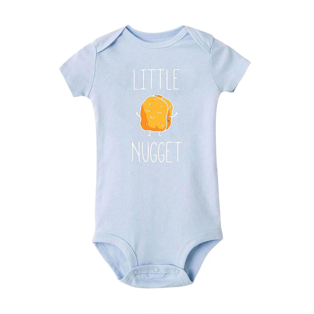 Little Nugget Baby Ankündigung Neugeborene Baby Bodys Sommer Jungen Mädchen Strampler Körper Schwangerschaft Offenbaren Kleidung Säugling Dusche Geschenk.