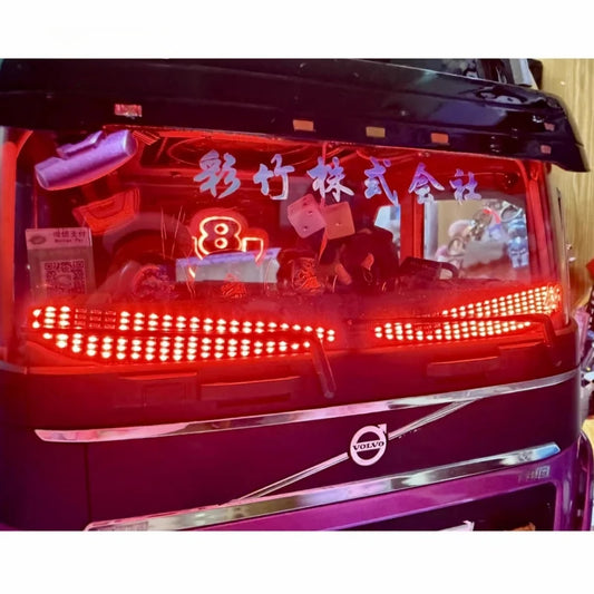 LED PCB Demon Eye Decoration Light For 1/14 Tamiya RC Truck Trailer Tipper Scania Benz Actros Volvo MAN DIY Parts.