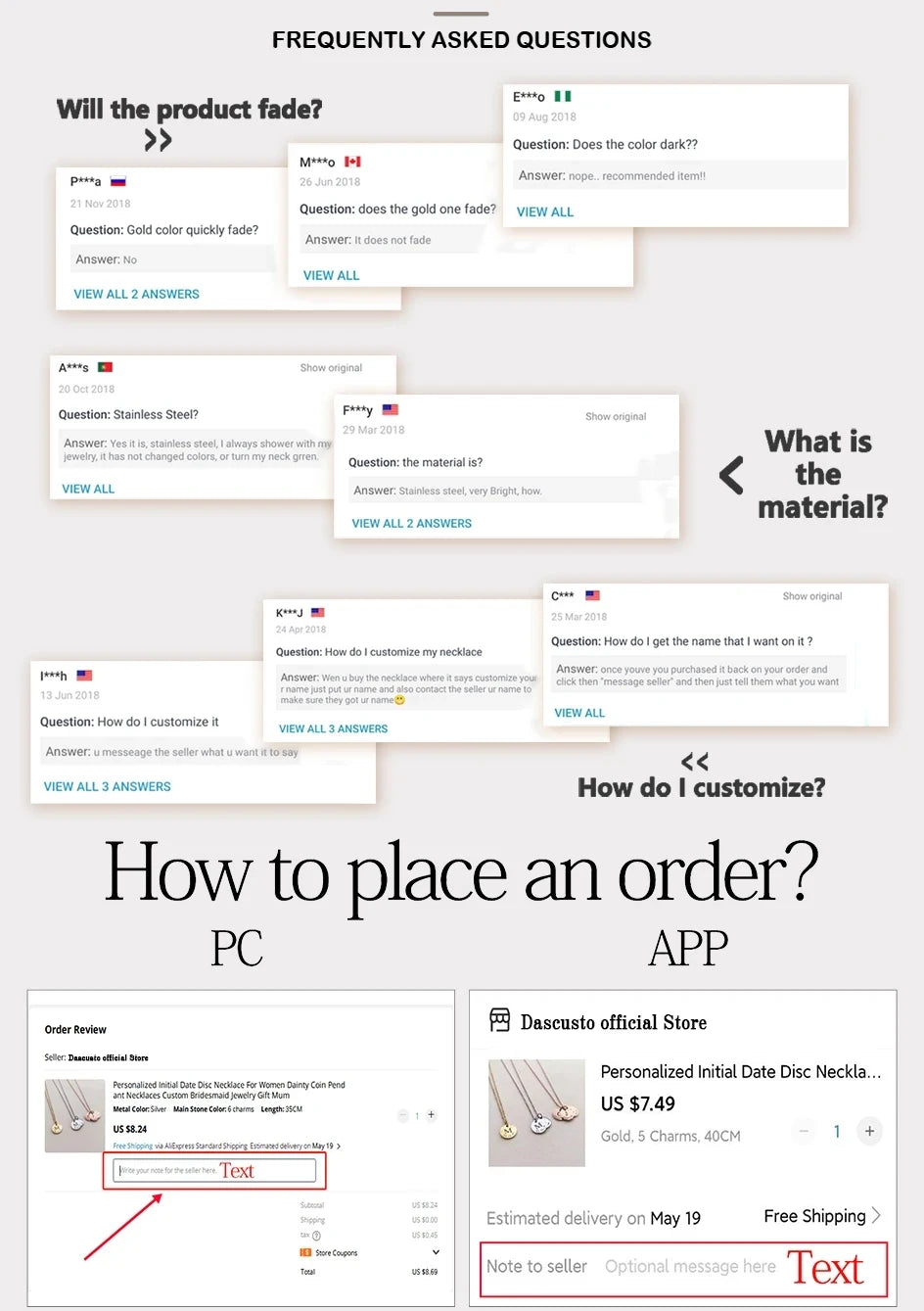 Luxury Personalized Stainless Steel Name Jewelry Custom Arabic Name Necklace with Diamond 18K Gold-Plated Gift For Women Jewelry.