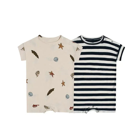 0-24M Neugeborenen Kind Baby Jungen Mädchen Kleidung Drucken Baumwolle Strampler Nette Süße Einteilige Overall Sommer Neue geboren Outfit.
