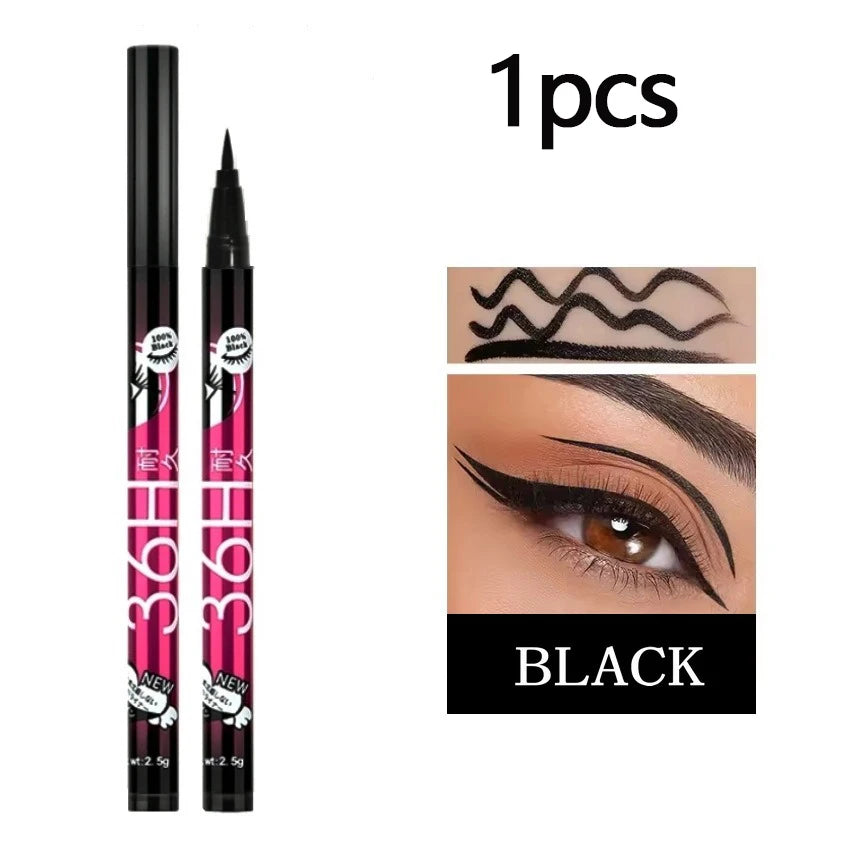 Make Up Ultimate Black Liquid Eyeliner Long-lasting Waterproof 36H Ultra Fine Eye Liner Pen High quality Cosmetic Beauty Tools.