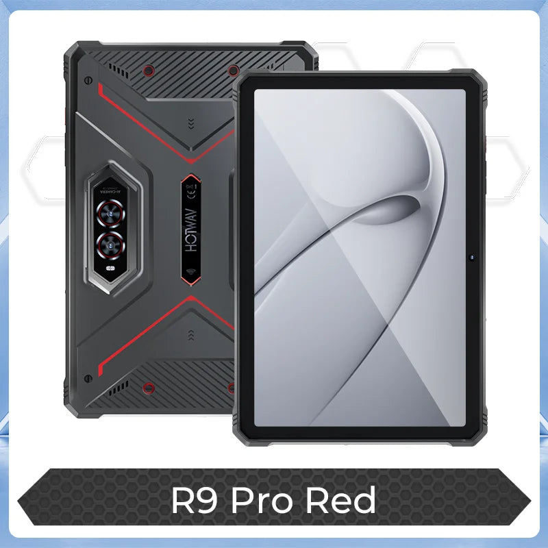 HOTWAV R9 Pro Rugged Tablet Android 14 11" FHD+ 20080mAh Pad 64MP Rear Camera 6GB 256GB Tablet PC With Super Camping light