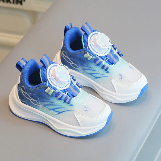 Tenis Child Shoe Casual Sneaker for Boy Kid Shoe for Girl Rotating Buttons Running Shoe for Girl Soft Sole Mesh Braeathable Shoe.