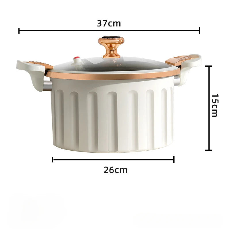 Micro Pressure Cooker Household Large Capacity cooking Pot with Double Ear Non-stick Multi-function Soup Pot Pressure Cooking