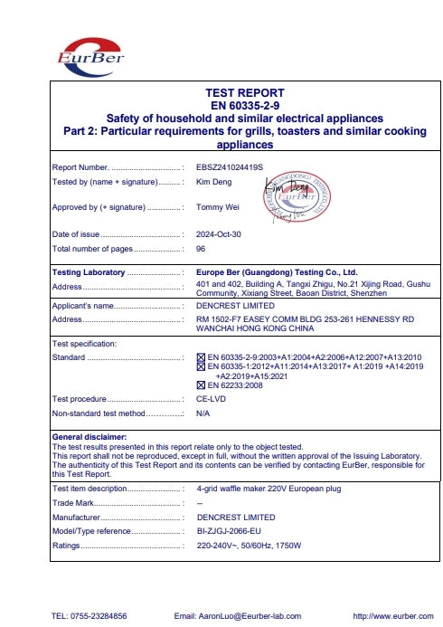 1750W Electric Waffle Maker 4 Grids Waffle Making Machine for Making Waffles Home Kitchens Commercial 50-300℃.