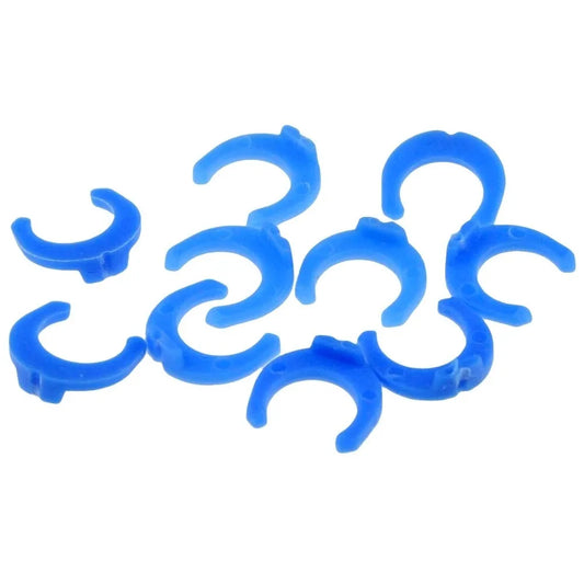 Blue C-Clamp 1/4" 3/8"OD Hose For Water Purifier Quick Connect Fitting Connector Aquarium RO Water Filter Reverse Osmosis System