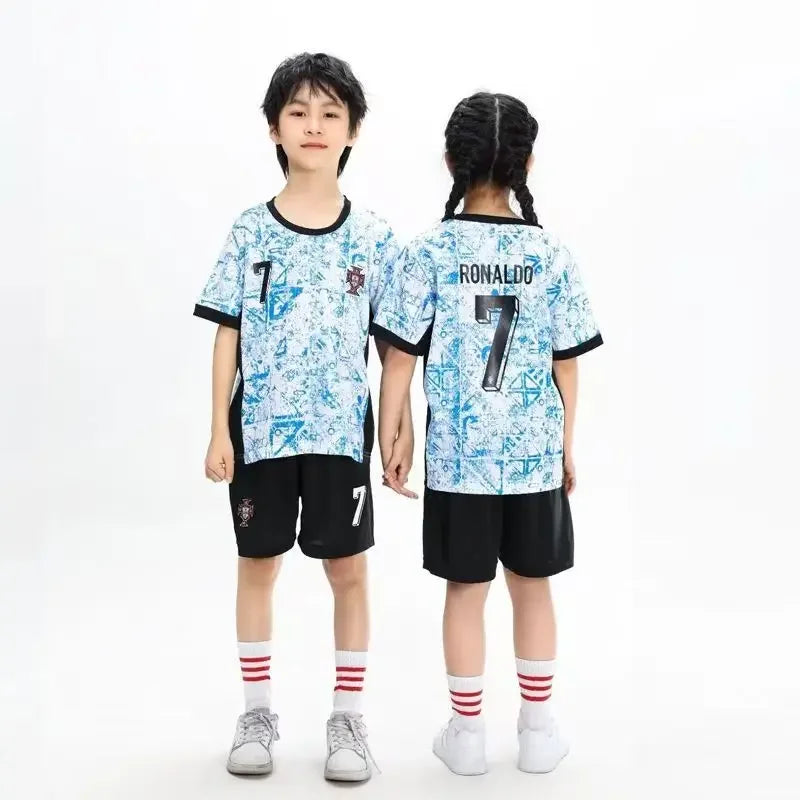 Children's Sports Breathable Set Clothing Two Piece Sweat-absorbing Lightweight Outdoor Grass Sports.