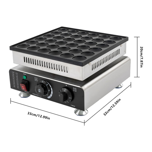 36-Hole Pancake Machine Non-stick 220V Electric Waffle Machine Mini Pancake Machine with Non-Stick Coating XM-2111.