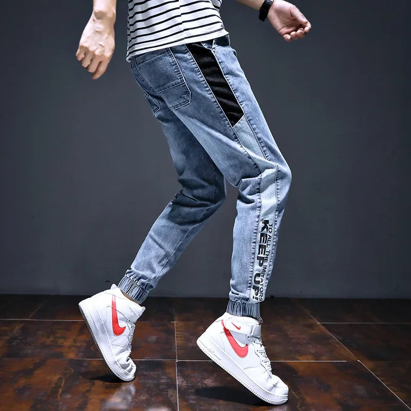 Trendy Marke Frühling Herbst 2023 Neue männer Jeans Lose Fit Vielseitig Arbeitskleidung Stil Koreanische Beiläufige Lange Hosen