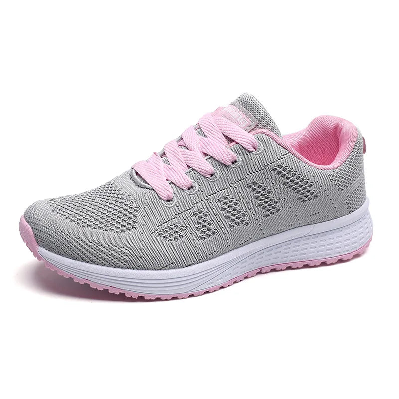 Fashion Breathable Women Casual Shoes Walking Mesh Flat Shoes Woman White Sneakers Women 2022 Tenis Feminino Female Shoes