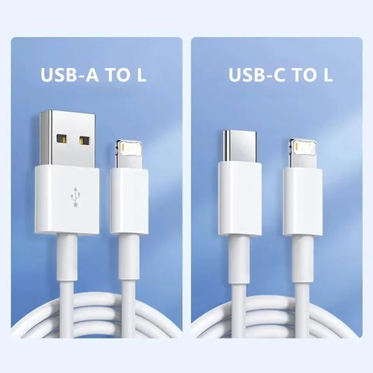 For PD 35W Fast Quick Charger USB Type C For iPhone 15 14 13 12 11 Pro Max Mini Plus XR XS Charging Data Cable Accessories.