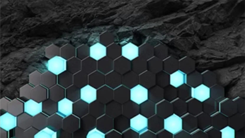 Custom Technology oriented KTV wallpaper private rooms 3D concave hexagonal wall panels e-sports room geometric home decoration