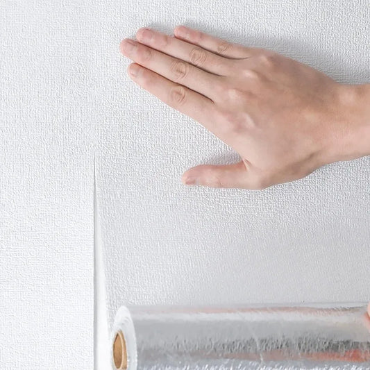 50 cm x 10 m Leinen, 3D-Schaum, selbstklebend, PVC, einfarbig, verdickt, wasserdicht, Hintergrundkunst, Wandrenovierung, Tapete, Wandaufkleber