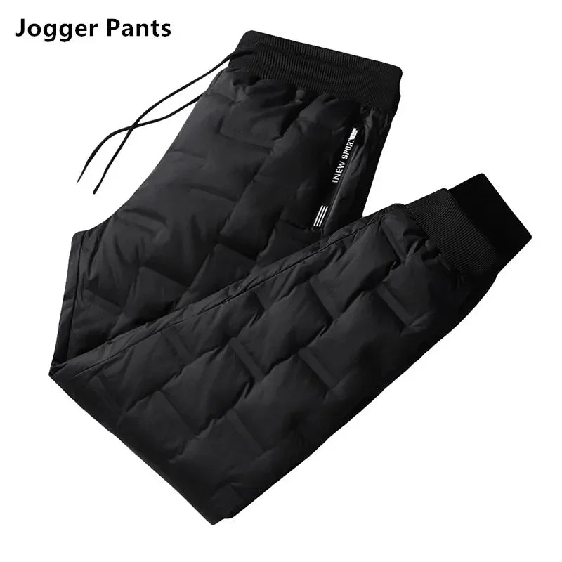 Winter Duck Down Pants Men Outdoor 8XL 7XL 6XL Plus Size Warm Padded Thicken Waterproof Thermal Trousers Windproof Male Jogger