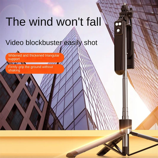 FGCLSY 1.7M selfie stick tripod with Light wireless remote control 360 ° rotation for smartphone video recording live streaming.