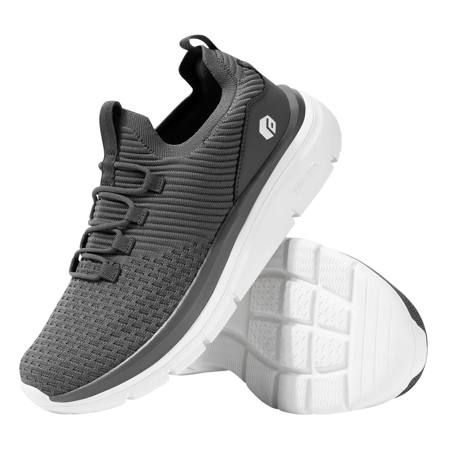 FitVille Herrenschuhe zum Hineinschlüpfen, leichte, breite Breite für Plattfüße, Plantarfasziitis, Fersenschmerzlinderung