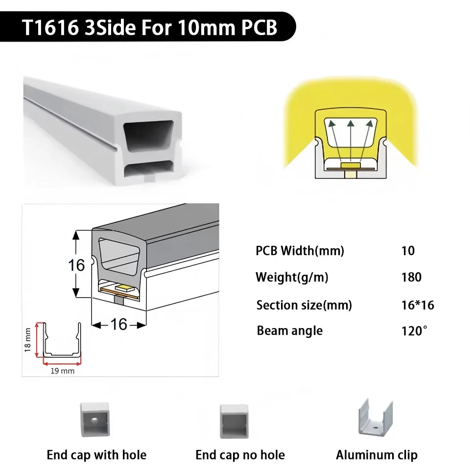 IP67 Waterproof Led Neon Silicone Flexible Light Tube Suitable for 5mm 8mm 10mm 12mm PCB WS2812B WS2811 5050 RGB Light Strip