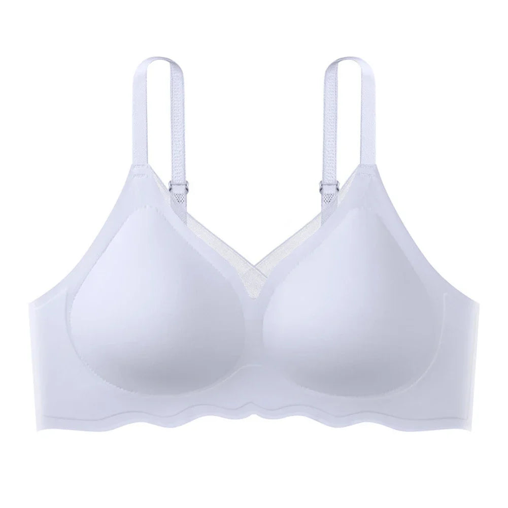 Daily Activities No-wire Bra Beautiful Back Casual Sexy Back Bra Casual Underwear Apricot Solid Pattern All Seasons.